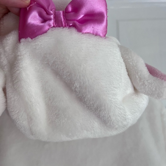 Disney Pink & White Faux Fur Hooded Coat SZ 3T Aristocats Cozy Valentines - Picture 7 of 12